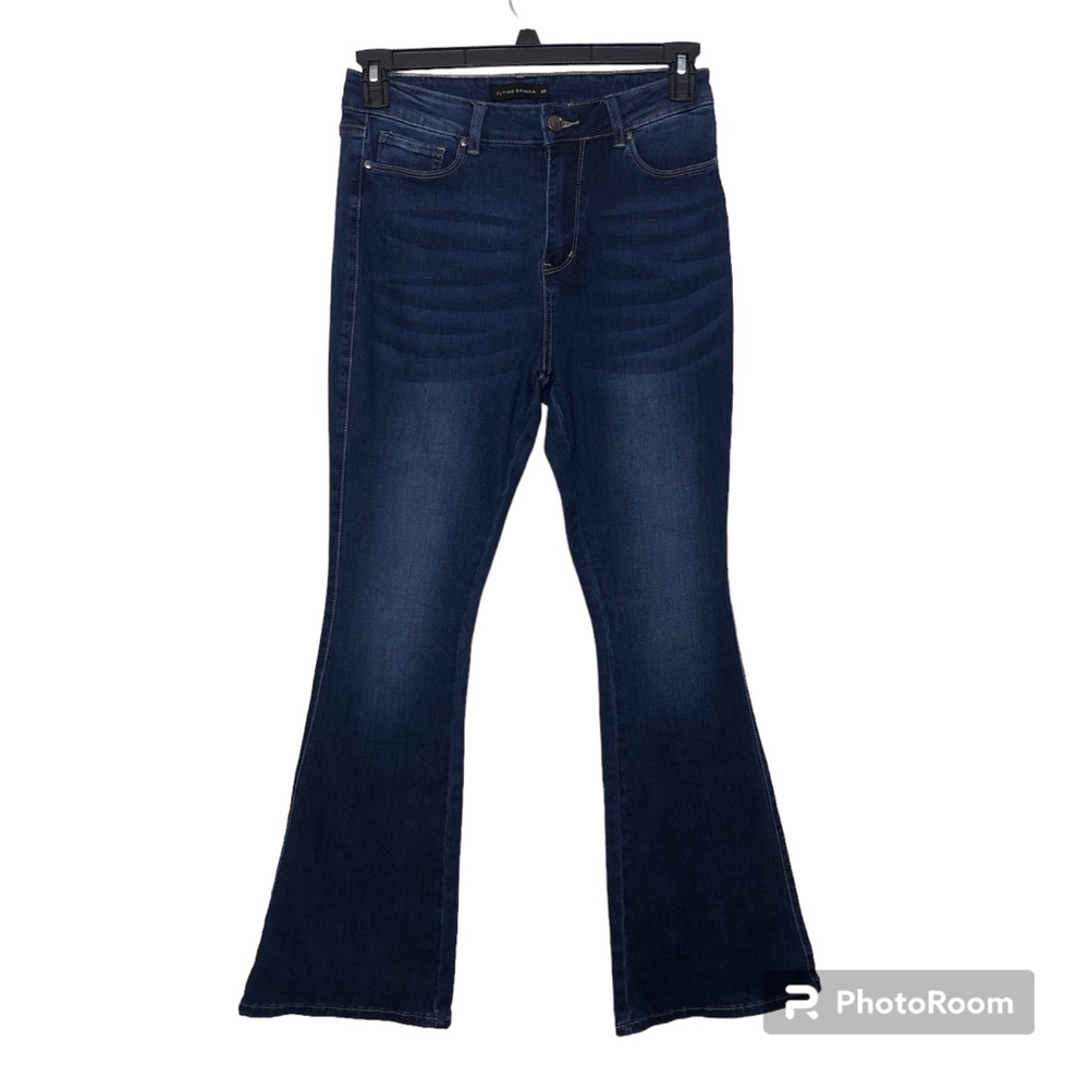 Women's Boot Cut Jeans - Dark Blue